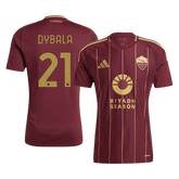 Roma DYBALA #21 Heim-Fußballtrikot 2024/25